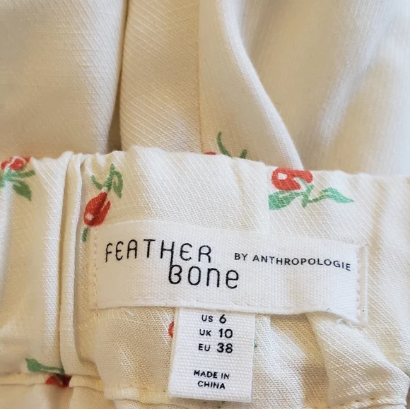 Anthro Talese Cherry Wide leg pants - Picture 4 of 8